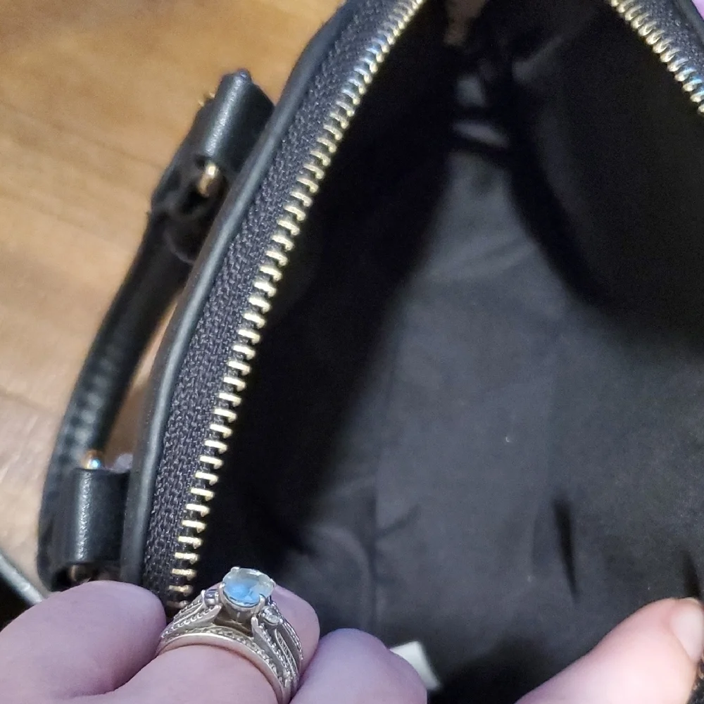 Black Kids Bag with Colorful Pom Pom